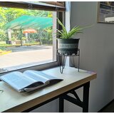  Dekoracija za vrt STALAK ZA CVIJEĆE CRNI 22.5x22.5cm | shoptok.hr