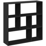 Sobna pregrada / regal za knjige crni 102x29x103,5 cm drveni | Eponuda.ba