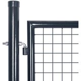  Mrežasta vrtna vrata od pocinčanog čelika 300x100 cm siva | shoptok.hr