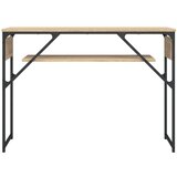  Konzolni stol s policom boja hrasta 105 x 30 x 75 cm drveni | shoptok.hr