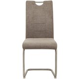 XORA nihajni stol, kovina, tekstil rjava, barve nerjavečega jekla | Shoptok.si
