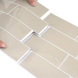  Subway pločica 50 pcs Bež 29 x 21 cm Poliuretan i PET | shoptok.hr