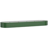  Povišena gredica - Vrtna gredica od pocinčanog čelika 396x100x36 cm zelena - Zelena 396 x 100 x 36 cm 1 | shoptok.hr