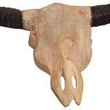  Zidna skulptura lubanje bika od tikovine 69 x 6 x 60 cm | shoptok.hr