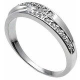  Ženski oliver weber real crystal prsten sa swarovski belim kristalom 57 mm ( 41036rl ) Cene