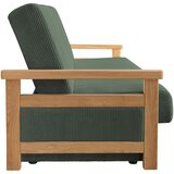 P & B ZOFA S POSTELJNO FUNKCIJO, temno zelena tekstil | Shoptok.si