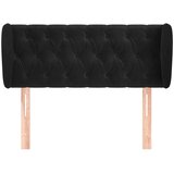  Uzglavlje s ušima crno 103x23x78/88 cm baršunasto | Eponuda.ba