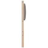 vidaXL tapecirani uzglavlje smeđa 100 cm masivni bor i tkanina | shoptok.hr