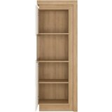 Mömax Vitrina Lyon Hell Bela/hrast | Shoptok.si
