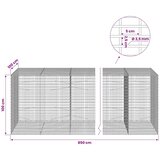  Gabion s žicom debljine 3 5 mm i mrežom 5x2 5 cm 850x100x100 cm - 100 cm 100 cm 850 cm | shoptok.hr