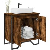 vidaXL Ormarić za umivaonik boja dimljenog hrasta 60x35x60 cm drveni | shoptok.hr