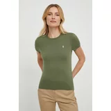 Polo Ralph Lauren Kratka majica ženski, zelena barva