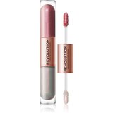 Makeup Revolution Double Up tekoče senčilo za oči 2 v 1 odtenek Opulence Light Pink 2x2,2 ml Cene