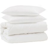  Set deka s jastukom 3 kom. Bijela Mikrovlakna 200 x 220 cm,40 x 40 cm | shoptok.hr