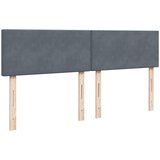  Krevet s oprugama i madracem tamnosivi 200x200 cm baršunasti | shoptok.hr