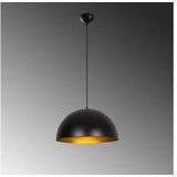 Opviq Vislica SILVANO zlatno/ crna, metal, promjer 40 cm, visina 116 cm, visina sjenila 40 cm, podesvia visiana, duljina kabla 90 cm, E27 40 W, Sivani - MR - 722 | shoptok.hr