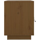  Noćni ormarići 2 kom boja meda 40x34x45 cm od masivne borovine Smeđa | shoptok.hr
