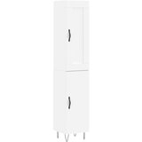 Maison Chic Visoka omara - Komoda - Predalnik bela 34,5x34x180 cm inženirski les, (21719914) Cene