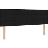 vidaXL Box Spring Krevet s Madracem i LED Crni 140x200 cm Tkanina | shoptok.hr