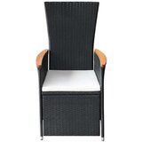  5-dijelni vrtni blagovaonski set crni | shoptok.hr