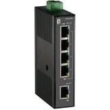  LevelOne 5-Port Fast Ethernet Industrial Switch, DIN-Rail, -20°C to 70°C | shoptok.hr