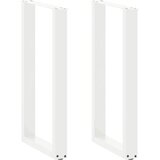  Noge za barski stol U-oblika 2 kom Bijele 40 x (90-91) cm Čelik | shoptok.hr