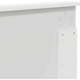 vidaXL Vzglavje z vzglavjem Bela 120 cm Konstruiran les | Shoptok.si
