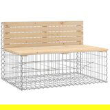  Klupa s gabionskim dizajnom 103x70x65 cm masivna borovina | shoptok.hr