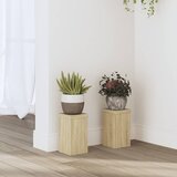 vidaXL Stojalo za rastline 2 kosa sonoma hrast 10x10x18 cm inž. les cene