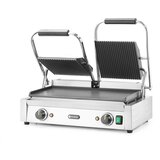 Hendi kontaktni roštilj - dvostruki, rebrasti vrh i glatko dno, 230V/3600W, 570x375x(H)216mm | Eponuda.com