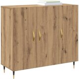 vidaXL s pohranom s vratima Smeđa 90 x 34 x 80 cm Konstruirano drvo | shoptok.hr