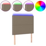 Maison Chic led posteljno vzglavje - vzglavna omarica - nočna omarica taupe 80x5x118/128 cm blago, (21706282) Cene