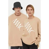 MMC Studio Bombažen pulover bež barva