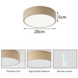  Brilagi -LED prigušiva svetiljka POOL LED/18W/230V 3000-6000K 20 cm bež + daljinski upravljač | Eponuda.com