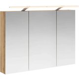  Kopalniška ogledalna omara z LED lučmi Oreh 100 x 14,5 x 70 cm, (5000233124) | Shoptok.si