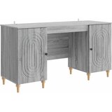  Stol s policom Siva sonoma 142,5 x 50 x 75 cm Konstruirano drvo | shoptok.hr