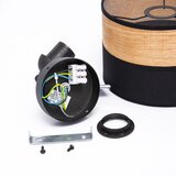  Zidna lampa ALBA 1xE27/15W/230V crna/braon | Eponuda.com