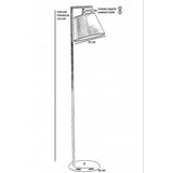 Opviq Smart 8734 4 podna lampa, zlatno-siva | Eponuda.ba