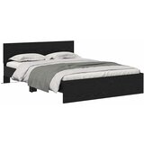  Krevetna konstrukcija Crni hrast 135 x 190 cm Konstruirano drvo | shoptok.hr
