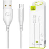 Usams MICRO USB KABEL 2A FAST CHARGE 1M ZA POLNJENJE TELEFONOV, BEL, (21980529) | Shoptok.si