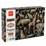 Puzzle - Ugrožene životinje - savana ( 19697 )