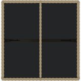  Vrtni stol bež 109 x 107 x 74 cm od poliratana i stakla | Eponuda.ba
