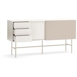 Teulat Bež/krem niska komoda s kliznim vratima 180x91 cm Nube – | shoptok.hr
