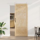 vidaXL klizna vrata s hardverskim setom 93x232 cm od punog bora | shoptok.hr