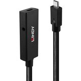 Lindy USB-C kabel USB 3.2 gen. 2 (USB 3.1 gen. 2) USB-C® vtič\, USB-C® vtičnica 5.00 m črna 43364, (20578051) | Shoptok.si