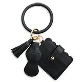 INF Silikonska zapestnica z verižico za ključe in denarnico Black, (21741440) | Shoptok.si