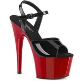 Pleaser Adore-709 Blk Pat/Red 37