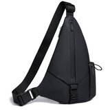 INF Moška Oxford torba na prsih - Nepremočljiva torba za čez telo za vsakodnevno uporabo Black, (21779085) Cene