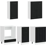  Kuhinjska jedinica KALMAR 5 pcs Crna Konstruirano drvo | shoptok.hr