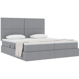  Krevet s od storage s pohranom Svjetlosiva 200 x 200 cm Tkanina | shoptok.hr